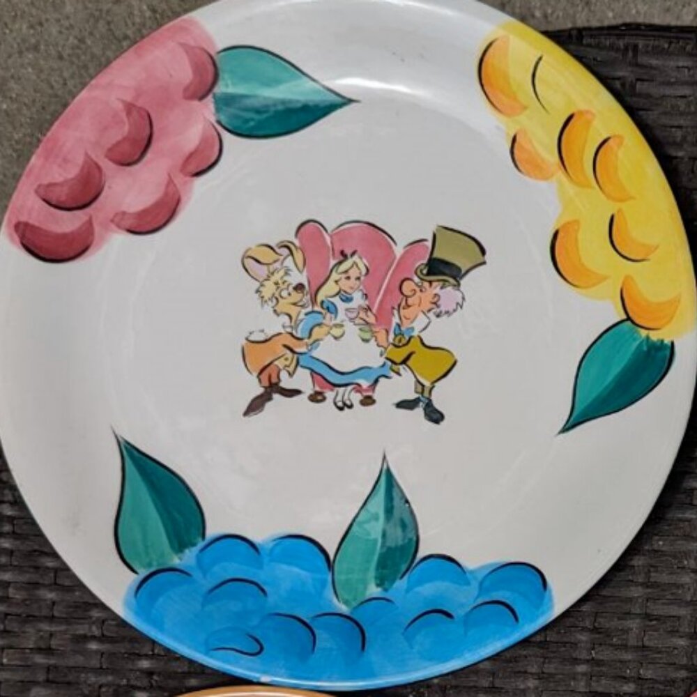 Alice in Wonderland Disney Plates - Set of 4